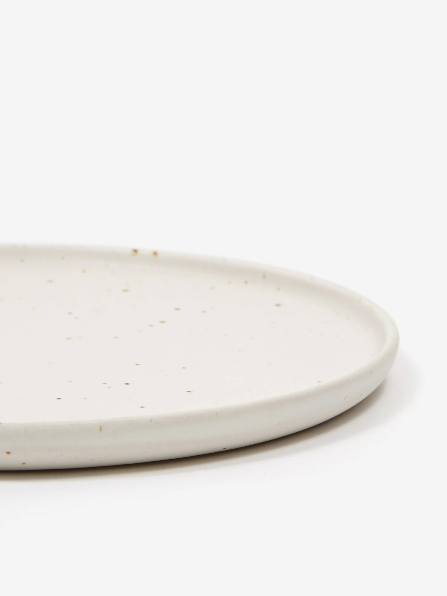 DOR & TAN Everyday Dinner Plate - Speckled White 4 DOR & TAN Everyday Dinner Plate - Speckled White - Image 2