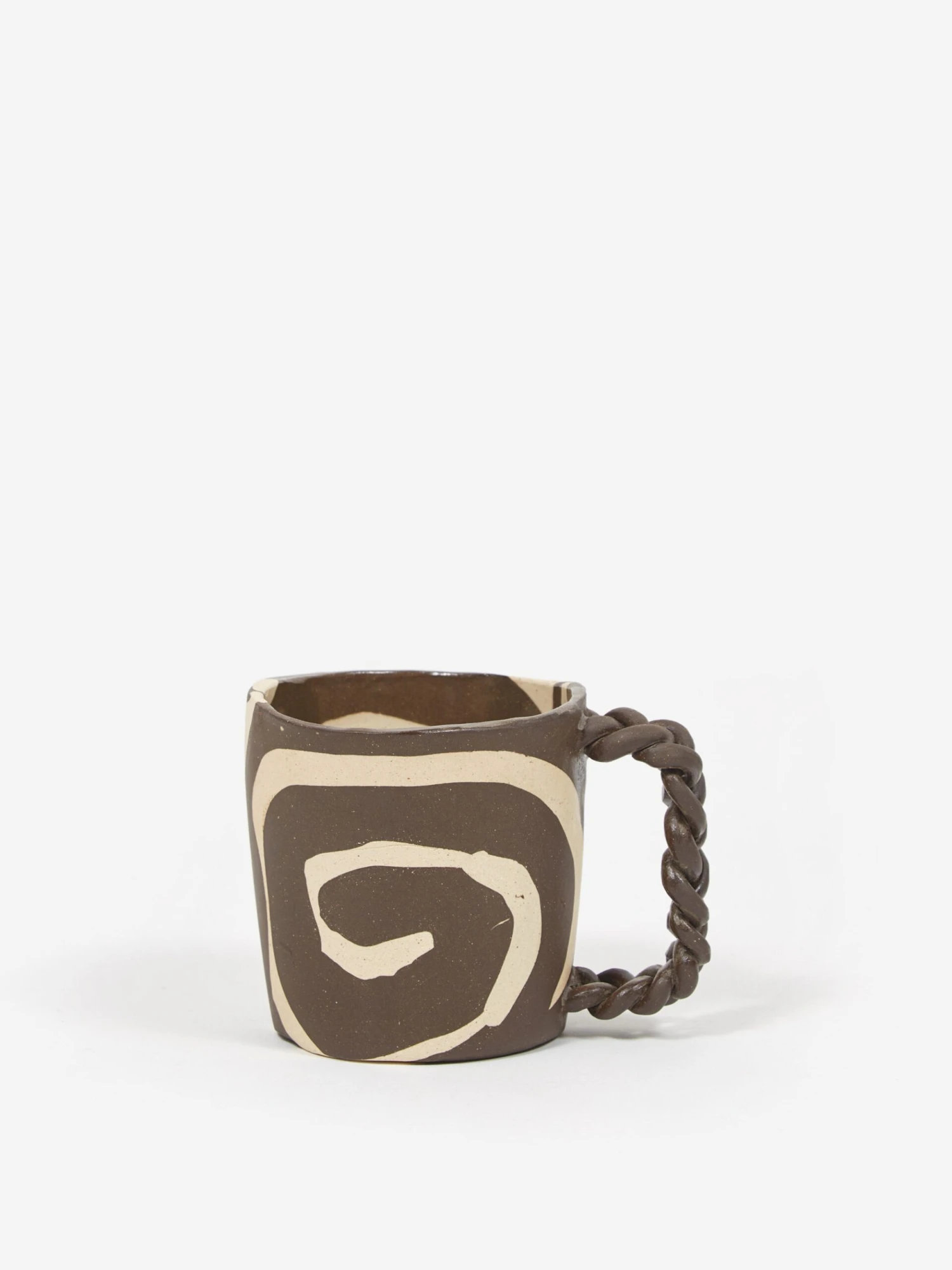 Mellow Ceramic Whirl Mug - Dark Brown 3 Mellow Ceramic Whirl Mug - Dark Brown