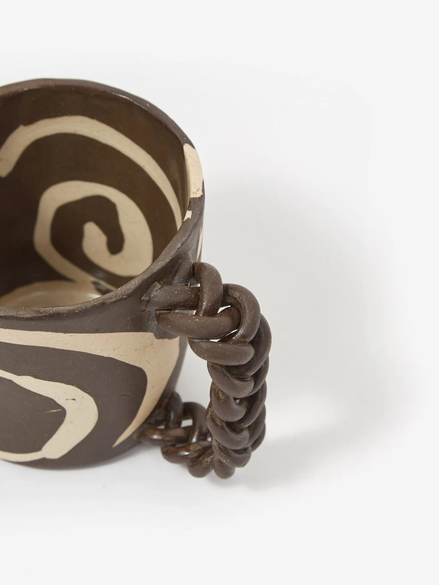 Mellow Ceramic Whirl Mug - Dark Brown 4 Mellow Ceramic Whirl Mug - Dark Brown - Image 2