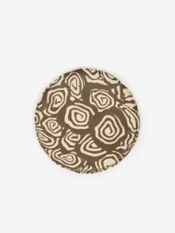 Mellow Ceramic Whirl Plate - Dark Brown