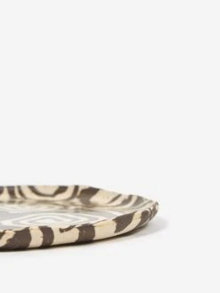 Mellow Ceramic Whirl Plate - Dark Brown -Quality Home Furnishings Store 78582 F MELLOW CERAMIC WHRIL PLATE DARK BROWN AW22 GOODHOOD 2