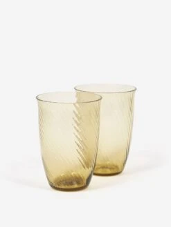 &Tradition Collect Drinking Glass 2 Pack SC61 - 400ml - Amber -Quality Home Furnishings Store 81364 F 26TRADITION COLLECT DRINKING GLASS 2 PACK SC61 400ML AMBER AW22 GOODHOOD 1 1