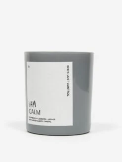 She's Lost Control I Am Calm Candle - Blue -Quality Home Furnishings Store 84523 F SHE 27S LOST CONTROL I AM CALM CANDLE BLUE AW22 GOODHOOD 3