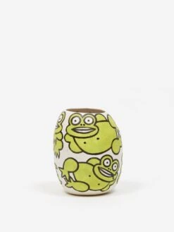 Rittle King Handmade Frog Vase - White