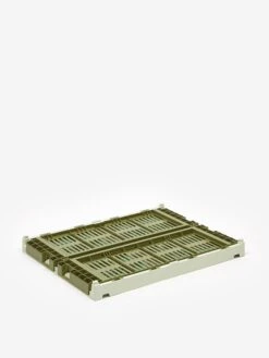 HAY Recycled Colour Crate Mix - Medium - Olive/Dark Mint 7 HAY Recycled Colour Crate Mix - Medium - Olive/Dark Mint -Quality Home Furnishings Store 88457 F HAY RECYCLED COLOUR CRATE MIX MEDIUM OLIVE DARK MINT AW22 GOODHOOD 16637