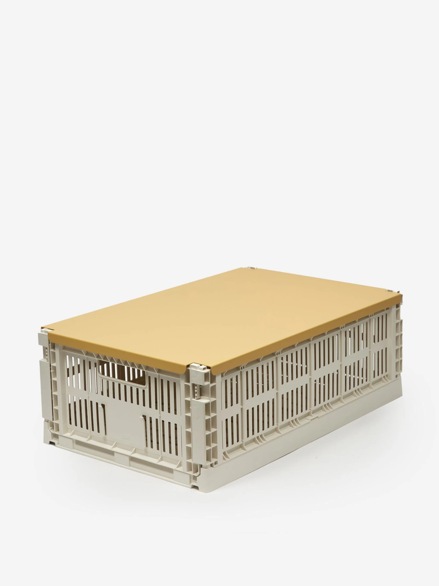 HAY Colour Crate Lid Large - Golden Yellow 4 HAY Colour Crate Lid Large - Golden Yellow - Image 2