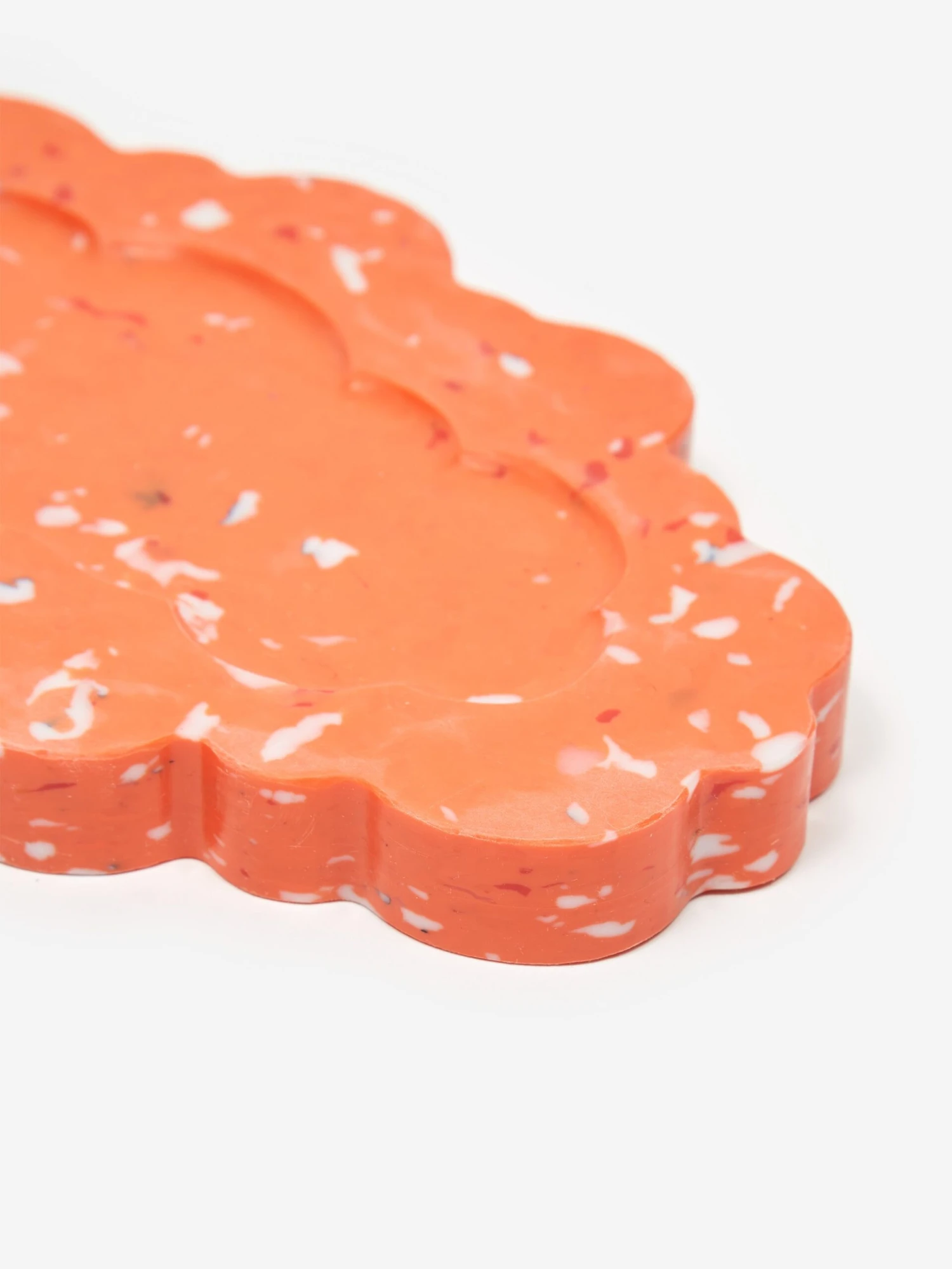 Space Available Upcycled Plastic Clouded Tray- Orange 5 Space Available Upcycled Plastic Clouded Tray- Orange - Image 3