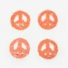 Space Available Upcycled Plastic Peace Coaster - Set Of 4 - Orange 2 Space Available Upcycled Plastic Peace Coaster - Set Of 4 - Orange -Quality Home Furnishings Store 89943 F SPACE AVAILABLE UPCYCLED PLASTIC PEACE COASTER SET OF 4 ORANGE SS23 GOODHOOD 25597