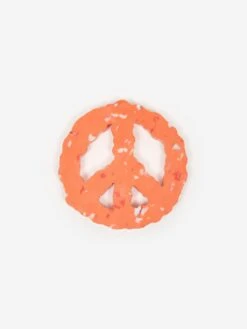 Space Available Upcycled Plastic Peace Coaster - Set Of 4 - Orange -Quality Home Furnishings Store 89943 F SPACE AVAILABLE UPCYCLED PLASTIC PEACE COASTER SET OF 4 ORANGE SS23 GOODHOOD 25600