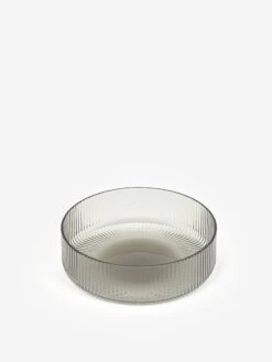 Ferm LIVING Ripple Serving Bowls - Set Of 4 - Smoked Grey -Quality Home Furnishings Store 91640 F FERM LIVING RIPPLE SERVING BOWLS SET OF 4 SMOKED GREY SS23 GOODHOOD 27566