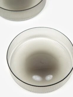 Ferm LIVING Ripple Serving Bowls - Set Of 4 - Smoked Grey -Quality Home Furnishings Store 91640 F FERM LIVING RIPPLE SERVING BOWLS SET OF 4 SMOKED GREY SS23 GOODHOOD 27568