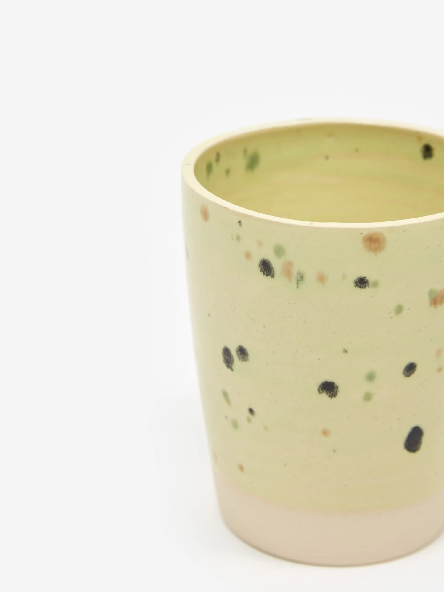 Liam Owen Lichen Glaze Handmade Tumbler - Green 4 Liam Owen Lichen Glaze Handmade Tumbler - Green - Image 2