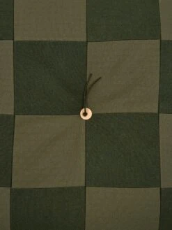 Peace Cabin Checkerboard Floor Cushion - Olive -Quality Home Furnishings Store 93121 F PEACE CABIN CHECKERBOARD FLOOR CUSHION OLIVE SS23 GOODHOOD 32368
