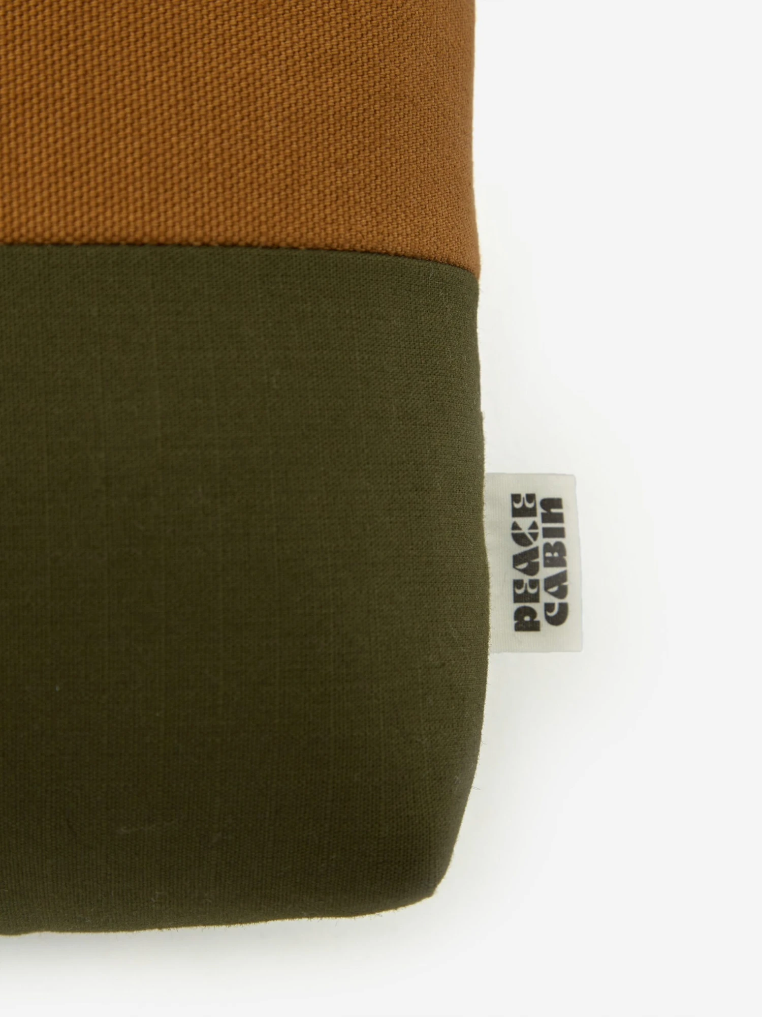 Peace Cabin Checkerboard Floor Cushion - Brown/Olive 4 Peace Cabin Checkerboard Floor Cushion - Brown/Olive - Image 2