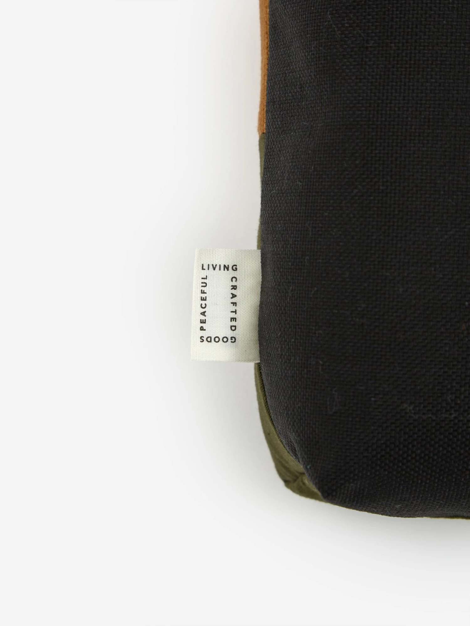 Peace Cabin Checkerboard Floor Cushion - Brown/Olive 6 Peace Cabin Checkerboard Floor Cushion - Brown/Olive - Image 4