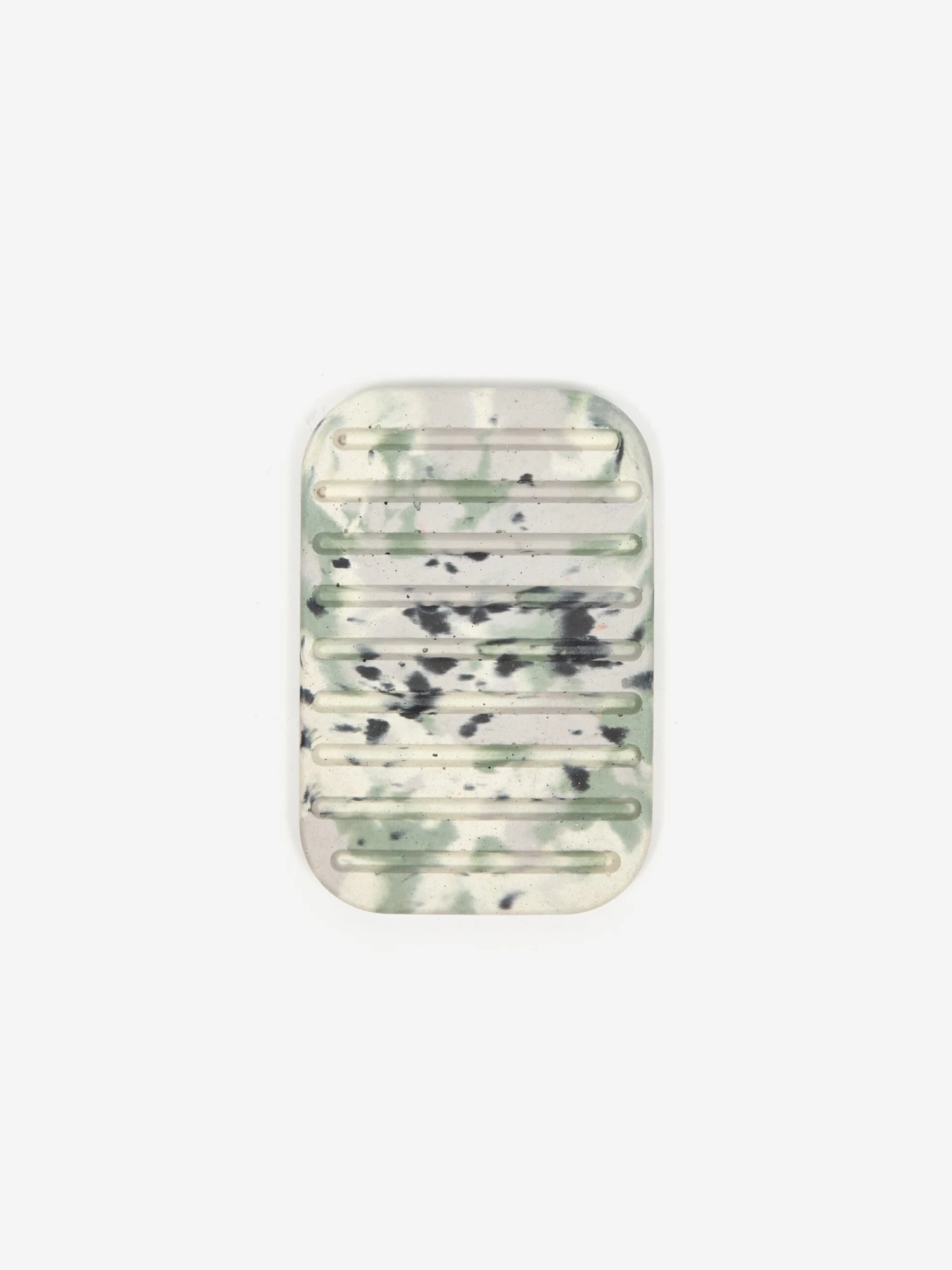 Smith And Goat X Goodhood Concrete Soap Tray - Green And Lilac 4 Smith And Goat X Goodhood Concrete Soap Tray - Green And Lilac - Image 2
