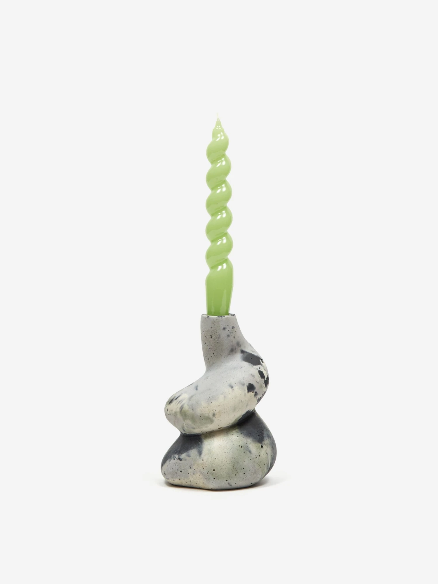 Smith And Goat X Goodhood Concrete Big Blob Candle Holder - Green And Lilac 4 Smith And Goat X Goodhood Concrete Big Blob Candle Holder - Green And Lilac - Image 2
