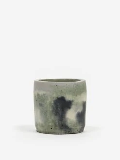 Smith And Goat X Goodhood Medium Concrete Plant Pot - Green And Lilac -Quality Home Furnishings Store 93271 F SMITH AND GOAT X GOODHOOD MEDIUM CONCRETE PLANT POT GREEN AND LILAC SS23 GOODHOOD 35057