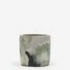 Smith And Goat X Goodhood Medium Concrete Plant Pot - Green And Lilac