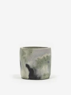 Smith And Goat X Goodhood Medium Concrete Plant Pot - Green And Lilac