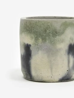 Smith And Goat X Goodhood Medium Concrete Plant Pot - Green And Lilac -Quality Home Furnishings Store 93271 F SMITH AND GOAT X GOODHOOD MEDIUM CONCRETE PLANT POT GREEN AND LILAC SS23 GOODHOOD 35060