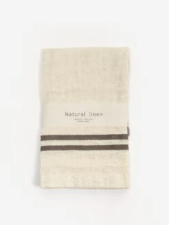 AXCIS Natural Linen Japanese Handtowel - Grey