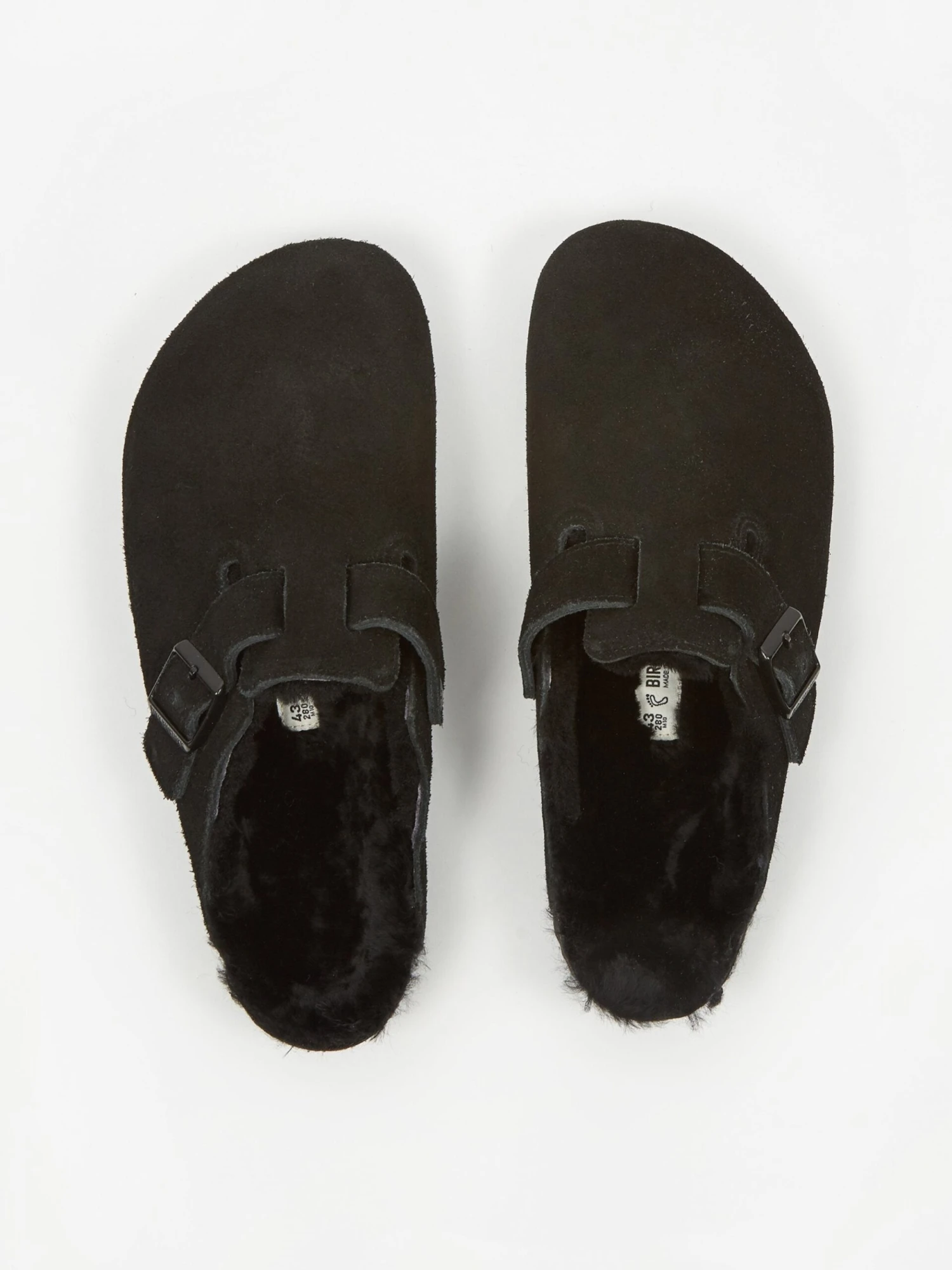 Birkenstock Boston Fur W - Black 7 Birkenstock Boston Fur W - Black - Image 5
