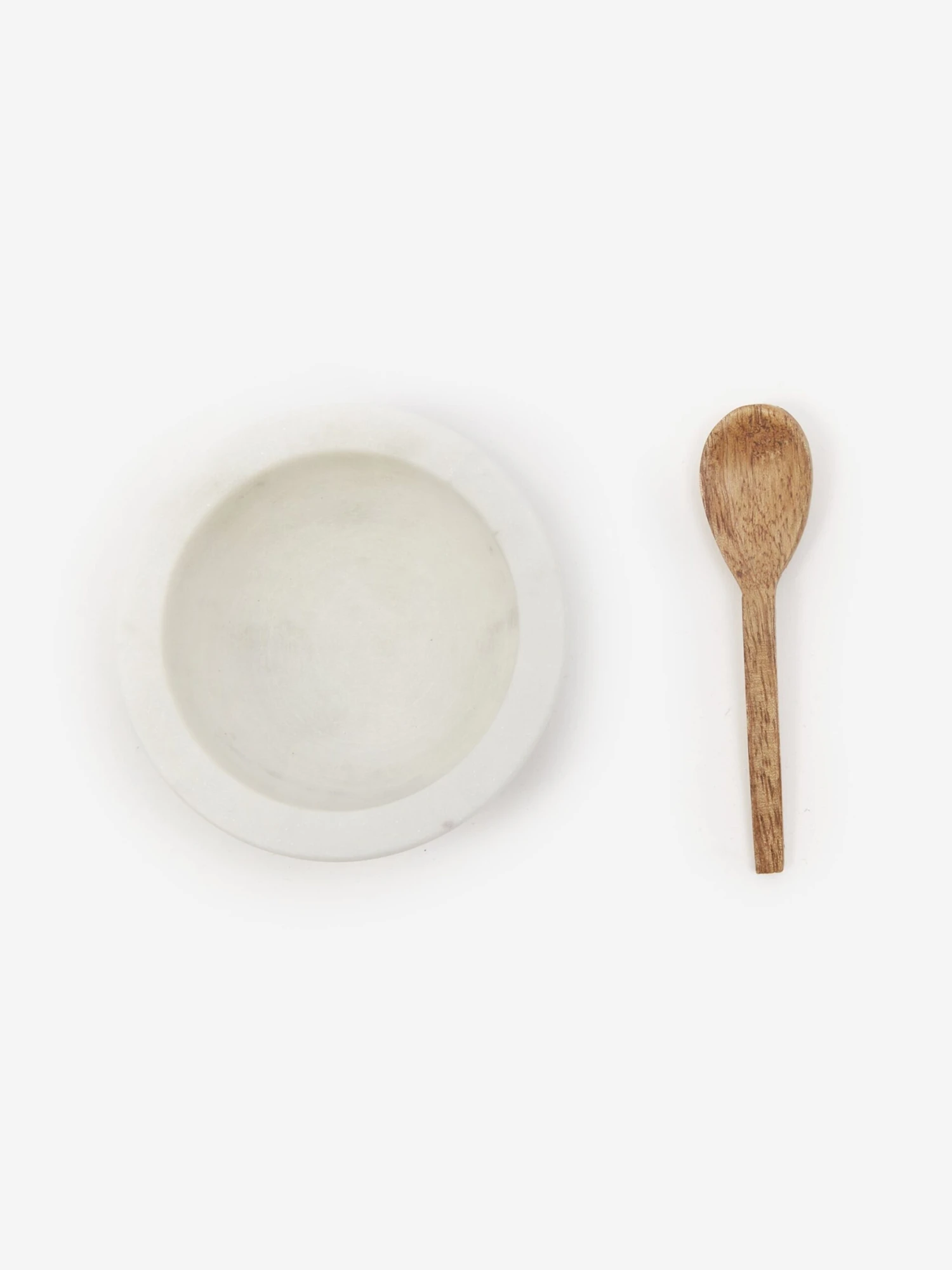 Broste Copenhagen Marina Bowl With Spoon - Marble/Mango Wood 4 Broste Copenhagen Marina Bowl With Spoon - Marble/Mango Wood - Image 2
