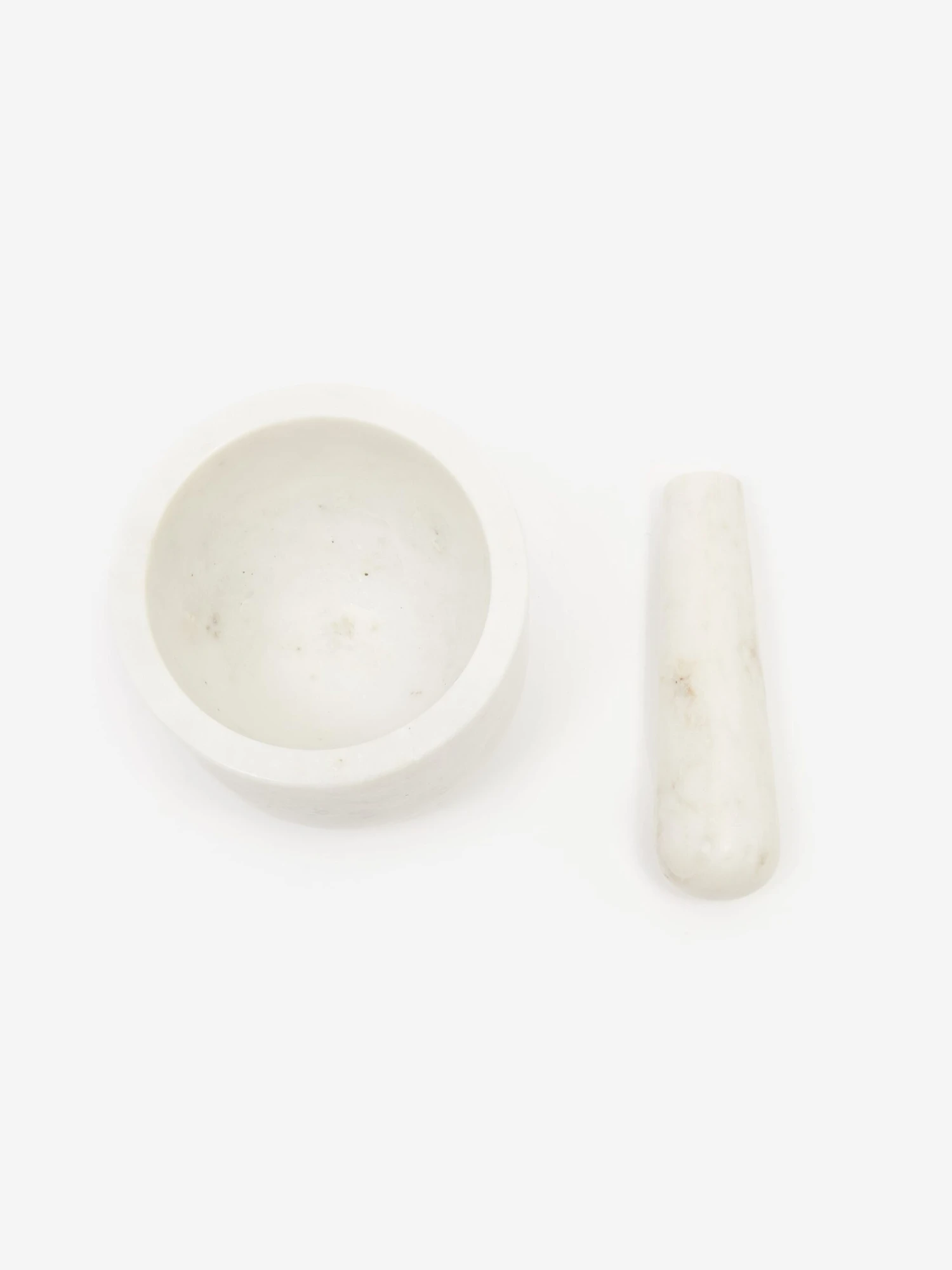 Broste Copenhagen Marina Pestle And Mortar - White Marble 4 Broste Copenhagen Marina Pestle And Mortar - White Marble - Image 2