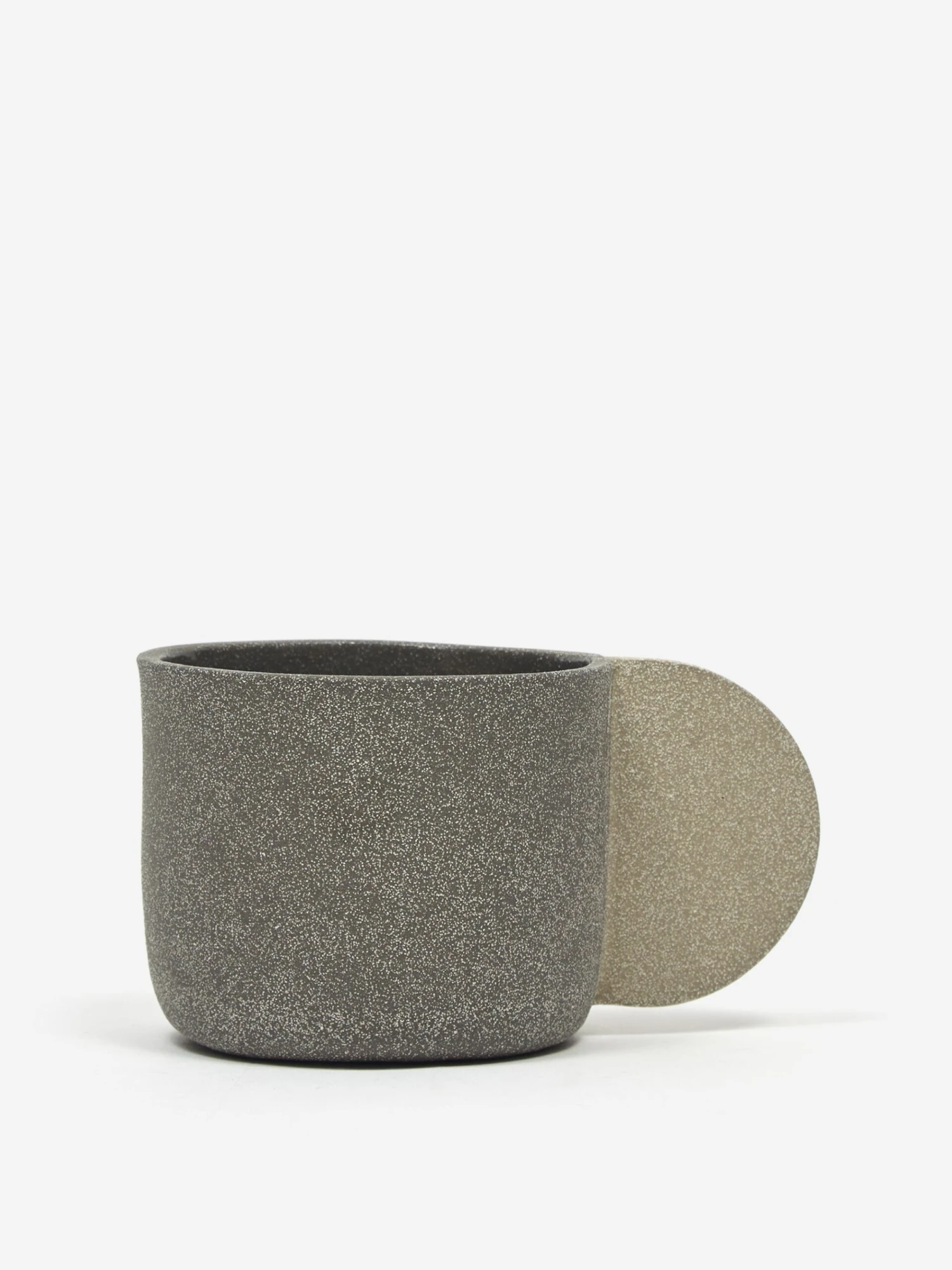 Brutes Ceramic Handmade Large Wide Mug - Dark Grey 3 Brutes Ceramic Handmade Large Wide Mug - Dark Grey