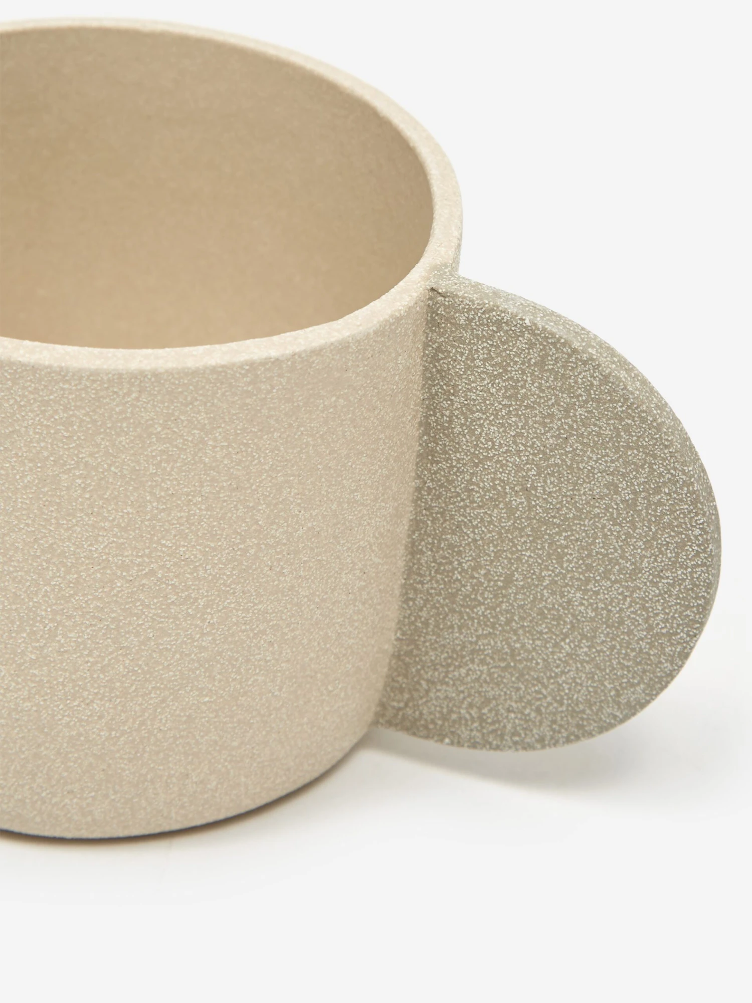 Brutes Ceramic Handmade Large Wide Mug - Sand 4 Brutes Ceramic Handmade Large Wide Mug - Sand - Image 2