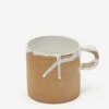 By.noo Handmade Medium Mug - White Drip -Quality Home Furnishings Store BY.NOO HANDMADE MEDIUM MUG WHITE DRIP AW23 GOODHOOD 1