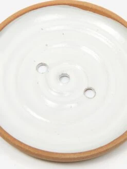 By.noo Handmade Soap Dish - White Drip -Quality Home Furnishings Store BY.NOO HANDMADE SOAP DISH WHITE DRIP AW23 GOODHOOD 2