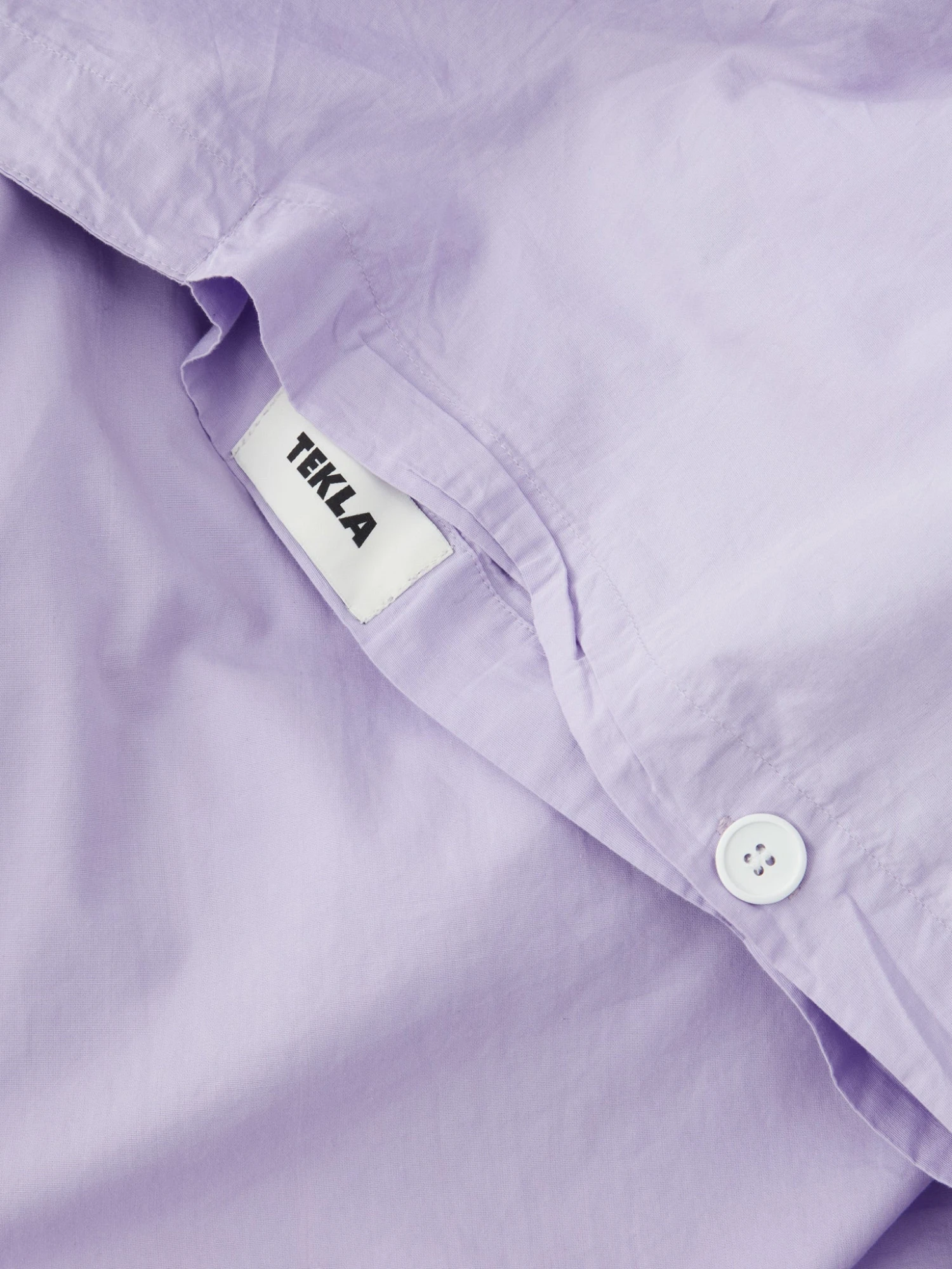 TEKLA Percale Double Duvet Cover 200cm X 200cm - Lavender 5 TEKLA Percale Double Duvet Cover 200cm X 200cm - Lavender - Image 3