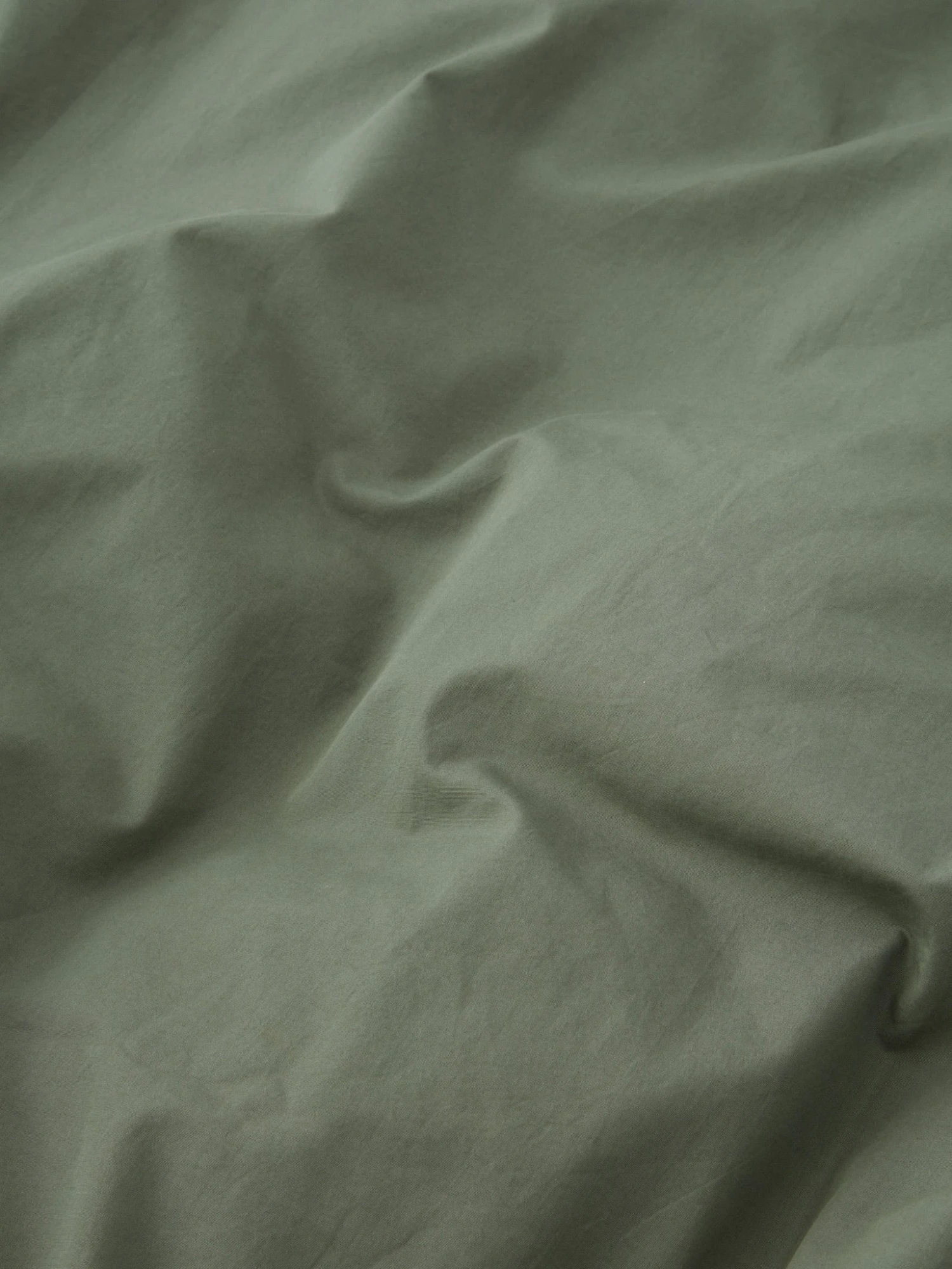 TEKLA Percale Double Duvet Cover 200cm X 200cm - Olive Green 6 TEKLA Percale Double Duvet Cover 200cm X 200cm - Olive Green - Image 4