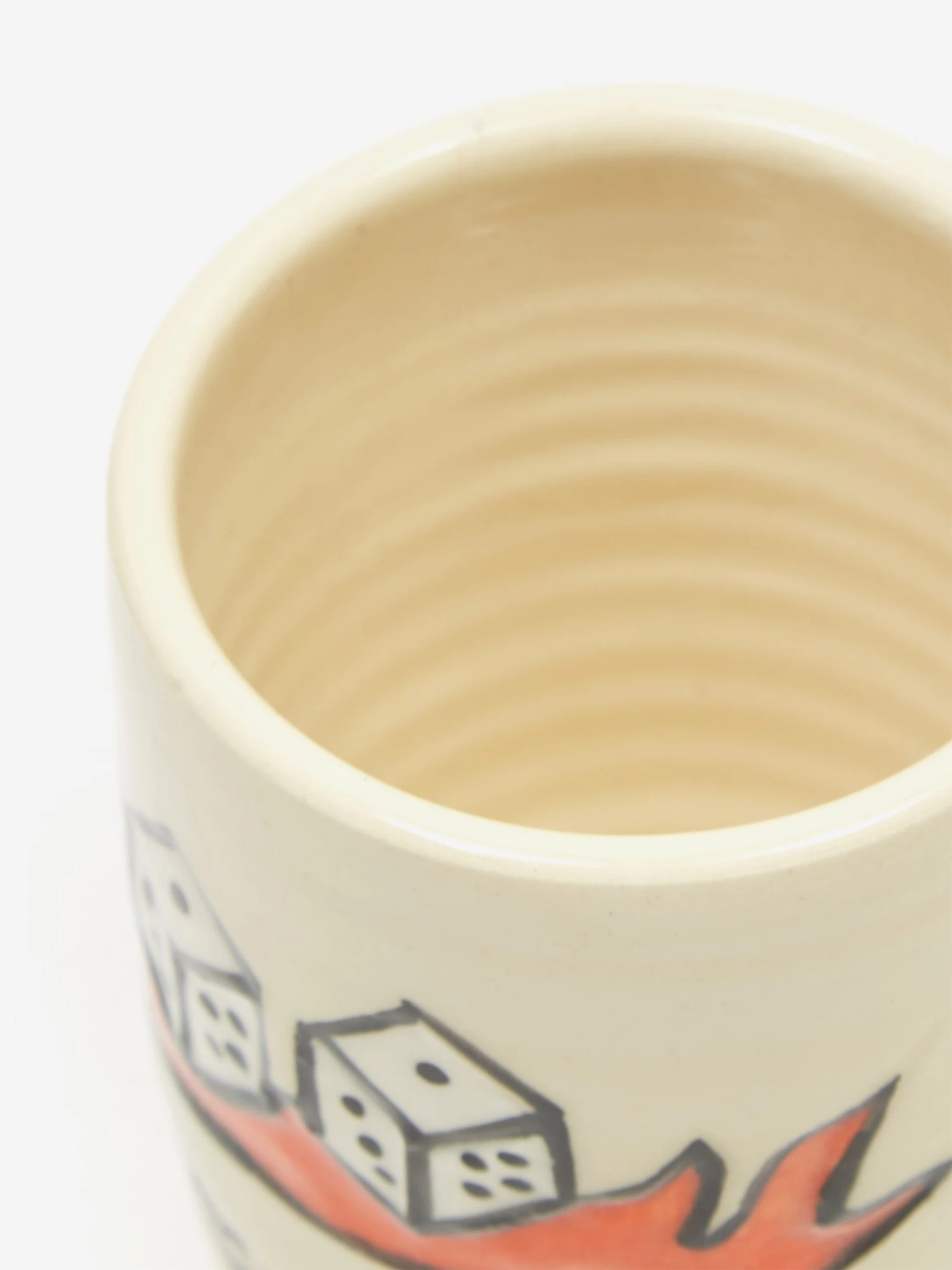 Danny D's Mud Shop Handmade Tough Luck Dice Tumbler 4 Danny D's Mud Shop Handmade Tough Luck Dice Tumbler - Image 2