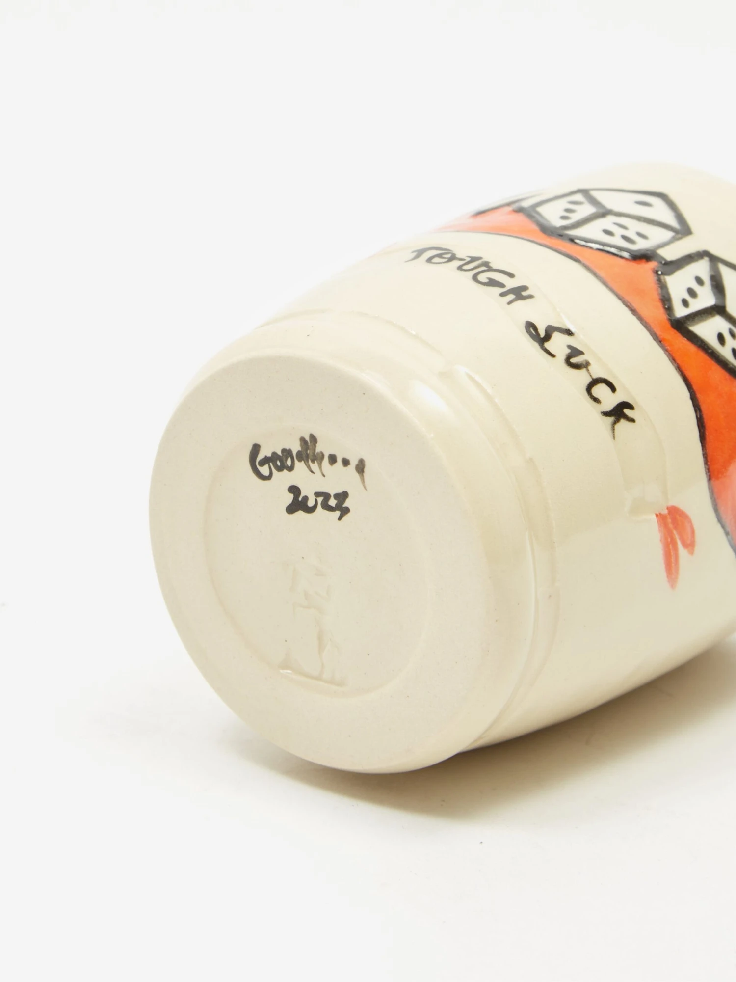 Danny D's Mud Shop Handmade Tough Luck Dice Tumbler 5 Danny D's Mud Shop Handmade Tough Luck Dice Tumbler - Image 3