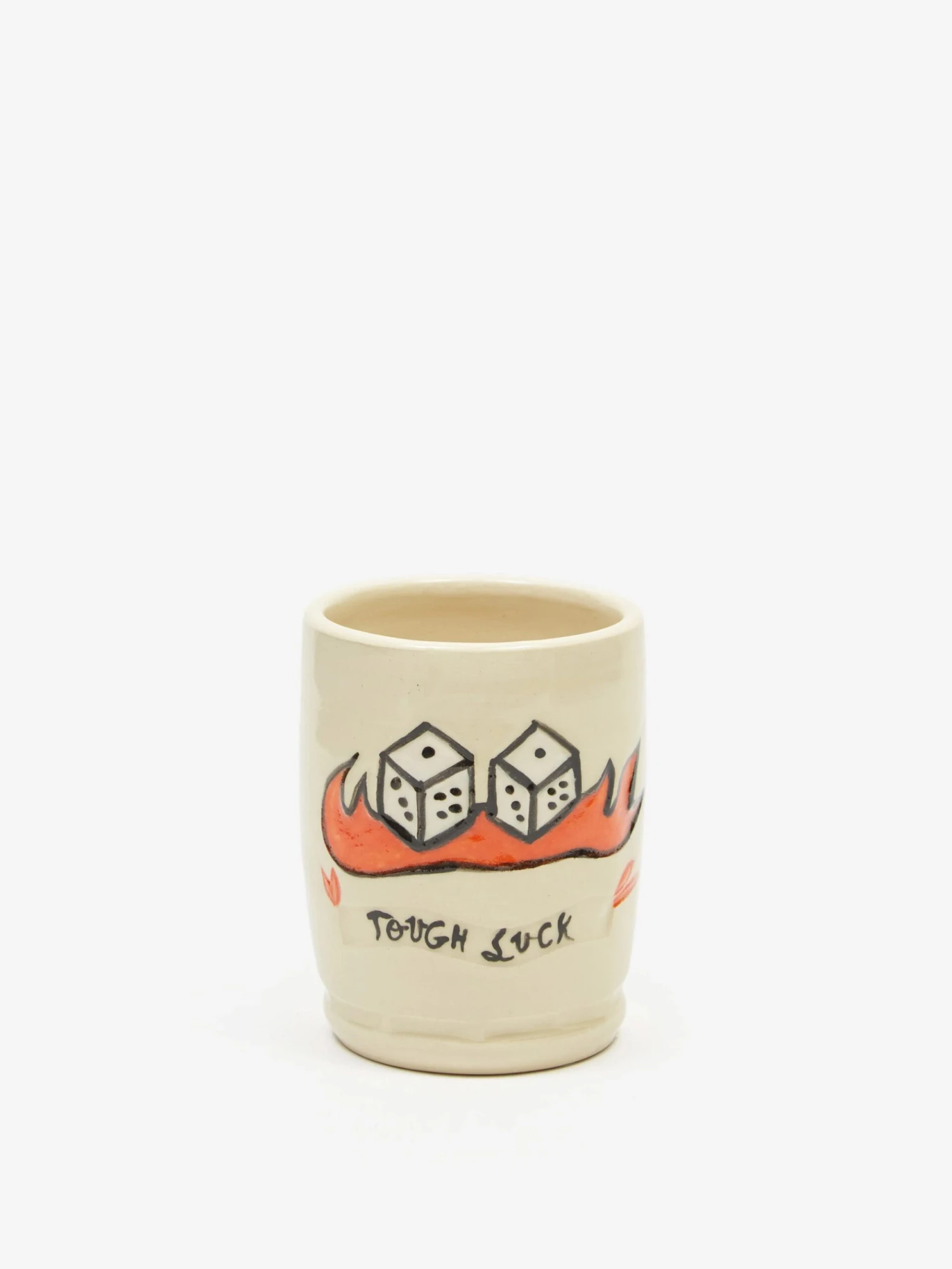 Danny D's Mud Shop Handmade Tough Luck Dice Tumbler 3 Danny D's Mud Shop Handmade Tough Luck Dice Tumbler