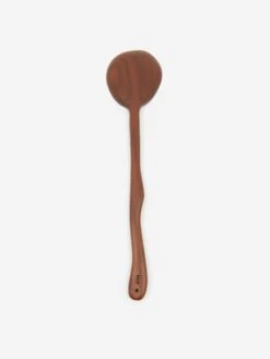 Ferm LIVING Meander Wooden Spoon - 30cm - Dark Brown -Quality Home Furnishings Store FERM LIVING MEANDER WOODEN SPOON 30CM DARK BROWN SS23 GOODHOOD 1