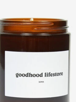Goods By Goodhood Lifestore Candle 180ml - Soma -Quality Home Furnishings Store F GOODHOOD LIFESTORE CANDLE SOMA AW22 GOODHOOD 12737
