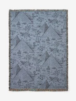 Goods By Goodhood Lifestore Art Throw - Pyramid Print -Quality Home Furnishings Store GOODHOOD BLANKET 2 AW22 GOODHOOD 10454