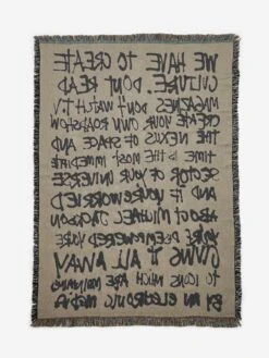 Goods By Goodhood Lifestore Art Throw - Create Culture Print -Quality Home Furnishings Store GOODS BY GOODHOOD LIFESTORE ART THROW CREATE CULTURE PRINT SS23 GOODHOOD 175836