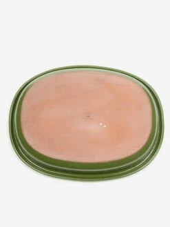HAY Barro Oval Dish - Large - Green -Quality Home Furnishings Store HAY BARRO OVAL DISH LARGE GREE SS24 GOODHOOD 3