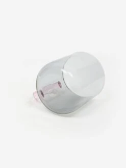 HAY Borosilicate Mug Set Of 2 - Light Grey With Pink Handle -Quality Home Furnishings Store HAY BOROSILICATE MUG SET OF 2 LIGHT GREY WITH PINK HANDLE AW23 GOODHOOD 4