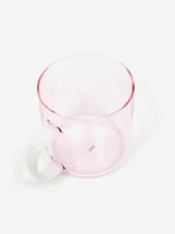 HAY Borosilicate Mug Set Of 2 - Pink With White Handle -Quality Home Furnishings Store HAY BOROSILICATE MUG SET OF 2 PINK WITH WHITE HANDLE AW23 GOODHOOD 3
