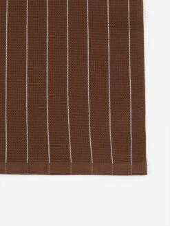 HAY Canteen Tea Towel - Chocolate Pinstripe 7 HAY Canteen Tea Towel - Chocolate Pinstripe -Quality Home Furnishings Store HAY CANTEEN TEA TOWEL CHOCOLATE PINSTRIPE AW23 GOODHOOD 1