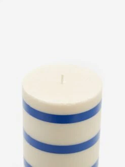 HAY Column Candle - Large - Off-White And Blue 8 HAY Column Candle - Large - Off-White And Blue -Quality Home Furnishings Store HAY COLUMN CANDLE LARGE OFF WHITE AND BLUE AW23 GOODHOOD 2