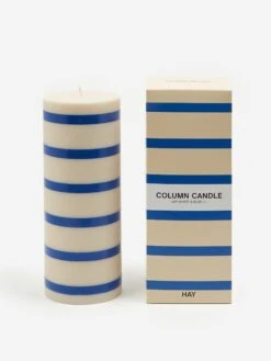 HAY Column Candle - Large - Off-White And Blue 9 HAY Column Candle - Large - Off-White And Blue -Quality Home Furnishings Store HAY COLUMN CANDLE LARGE OFF WHITE AND BLUE AW23 GOODHOOD 5 1