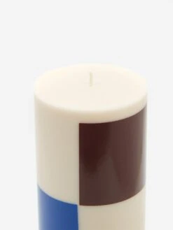 HAY Column Candle - Large - Off-White, Brown, Black And Blue -Quality Home Furnishings Store HAY COLUMN CANDLE LARGE OFF WHITE BROWN BLACK AND BLUE AW23 GOODHOOD 2