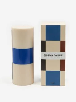 HAY Column Candle - Large - Off-White, Brown, Black And Blue -Quality Home Furnishings Store HAY COLUMN CANDLE LARGE OFF WHITE BROWN BLACK AND BLUE AW23 GOODHOOD 4